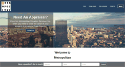 Desktop Screenshot of metropolitan-appraisals.com